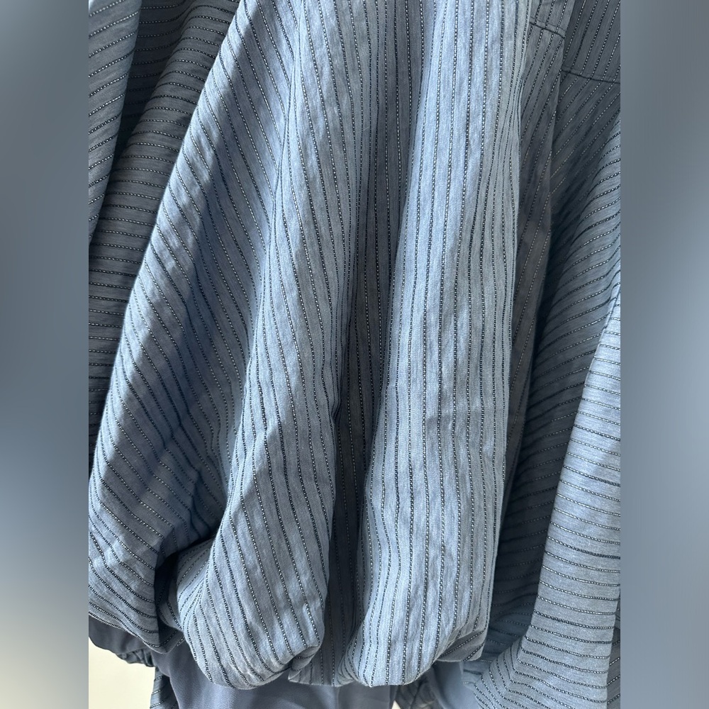 cinq a sept Blue Striped Midi Dress - Picture 6 of 10
